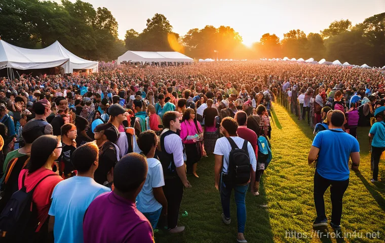 이태원 압사 사고 - **Prompt: Festive Crowd and Integrated Safety**
    "A vibrant, wide-angle shot of a large, diverse ...