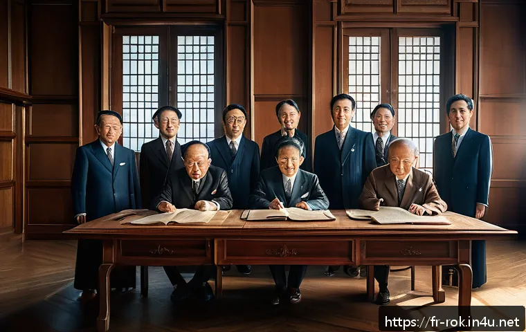 대한민국 헌법 개정사 - A detailed historical scene depicting the post-colonial birth of South Korea’s democracy in 1948: a ...
